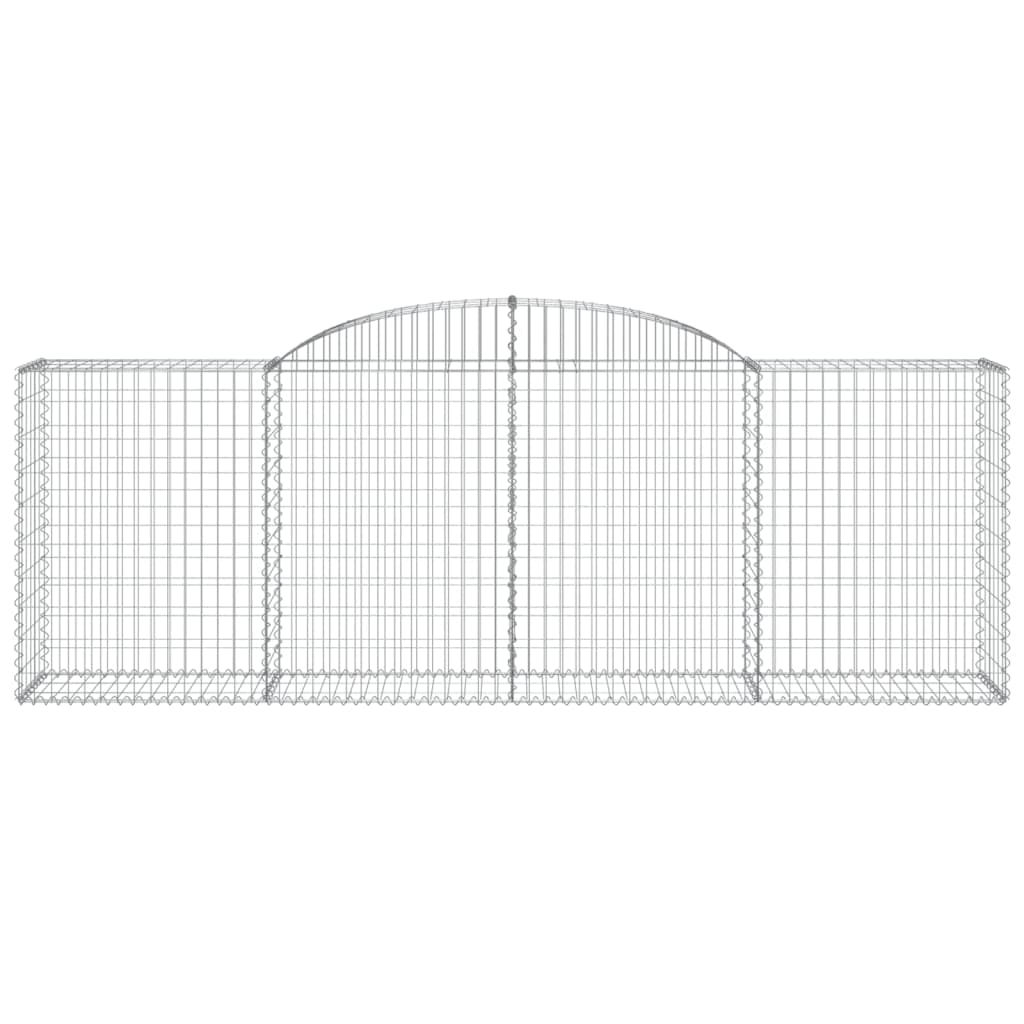 Klenutý gabionový koš 300 x 50 x 100/120 cm pozinkované železo