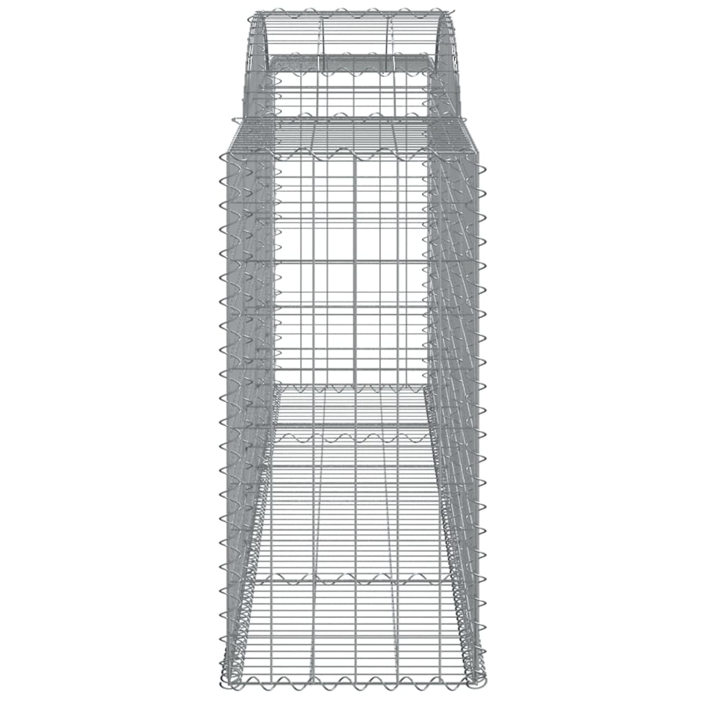 Klenutý gabionový koš 300 x 50 x 100/120 cm pozinkované železo