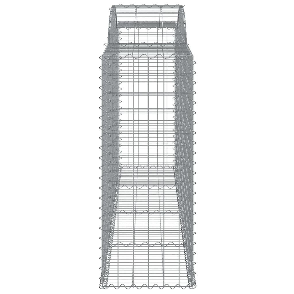 Klenutý gabionový koš 300 x 50 x 120/140 cm pozinkované železo