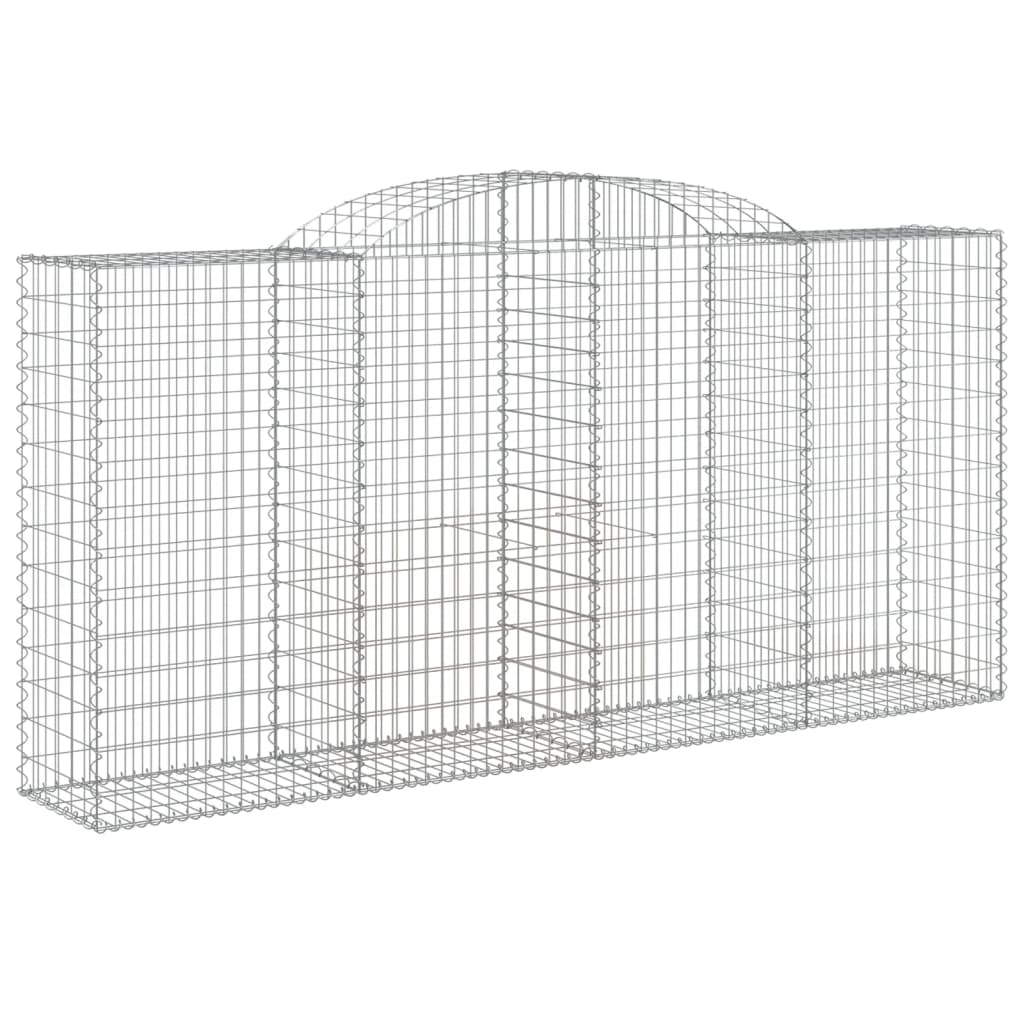 Klenutý gabionový koš 300 x 50 x 140/160 cm pozinkované železo