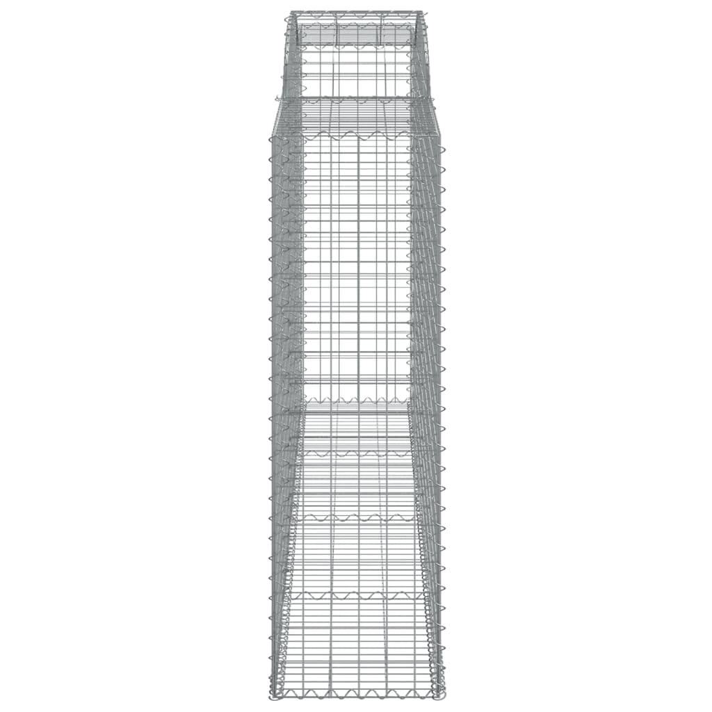 Klenutý gabionový koš 300 x 50 x 160/180 cm pozinkované železo