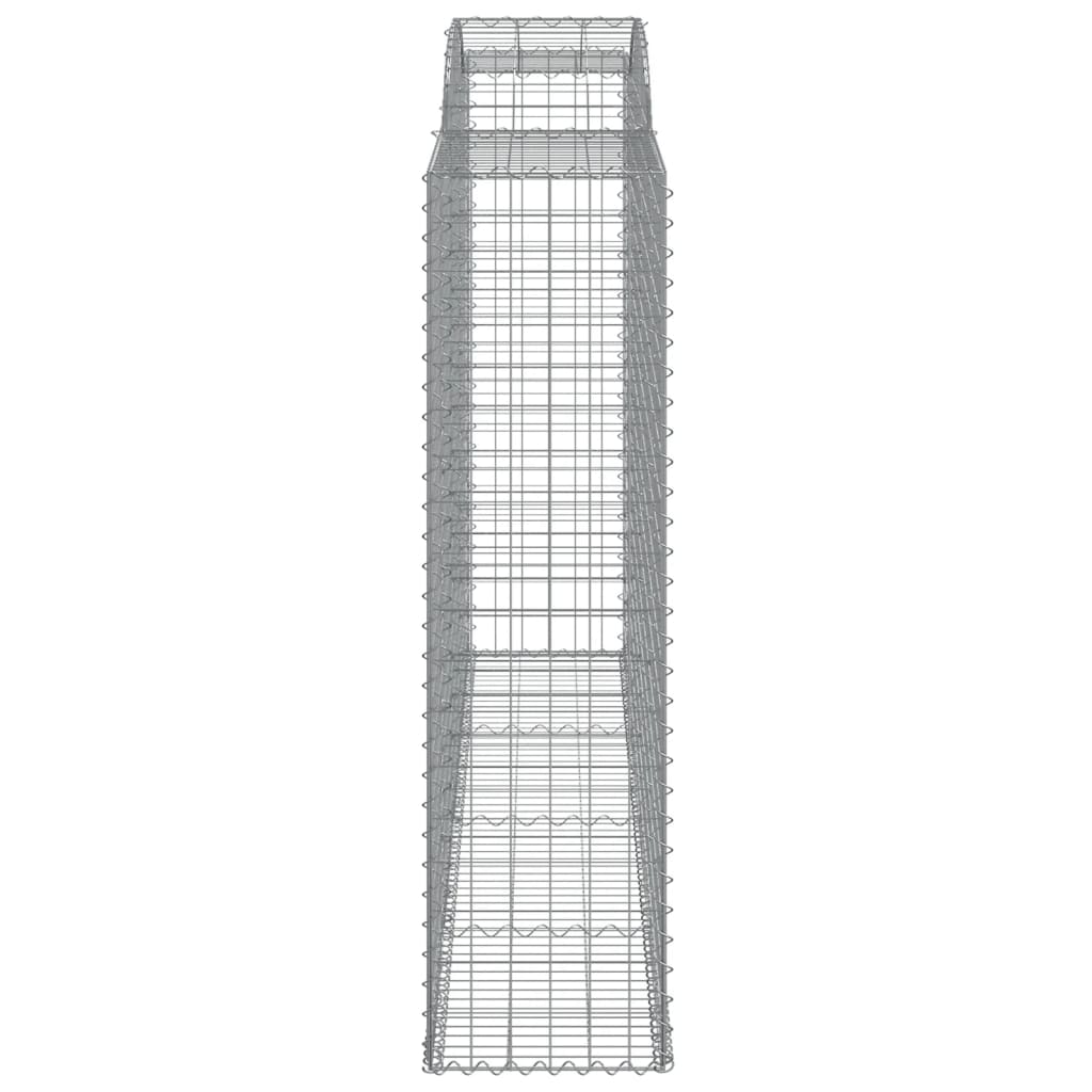 Klenutý gabionový koš 300 x 50 x 180/200 cm pozinkované železo