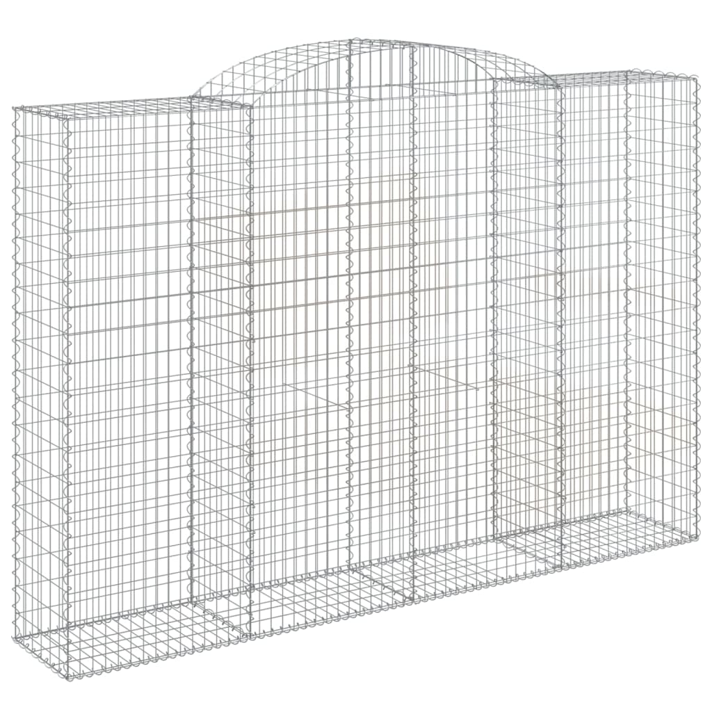 Klenutý gabionový koš 300 x 50 x 200/220 cm pozinkované železo
