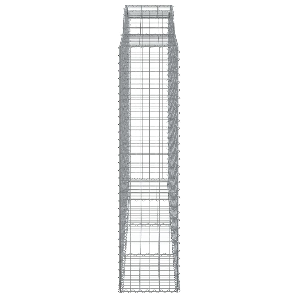 Klenutý gabionový koš 300 x 50 x 200/220 cm pozinkované železo
