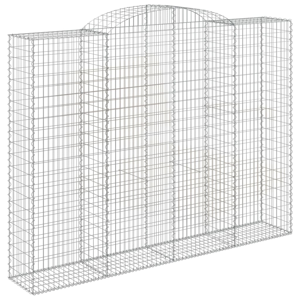 Klenutý gabionový koš 300 x 50 x 220/240 cm pozinkované železo