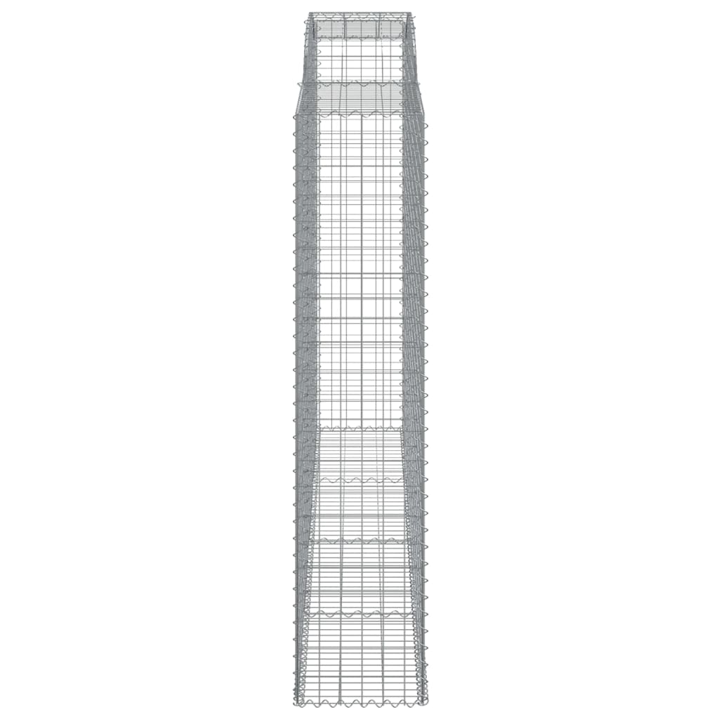 Klenutý gabionový koš 300 x 50 x 220/240 cm pozinkované železo