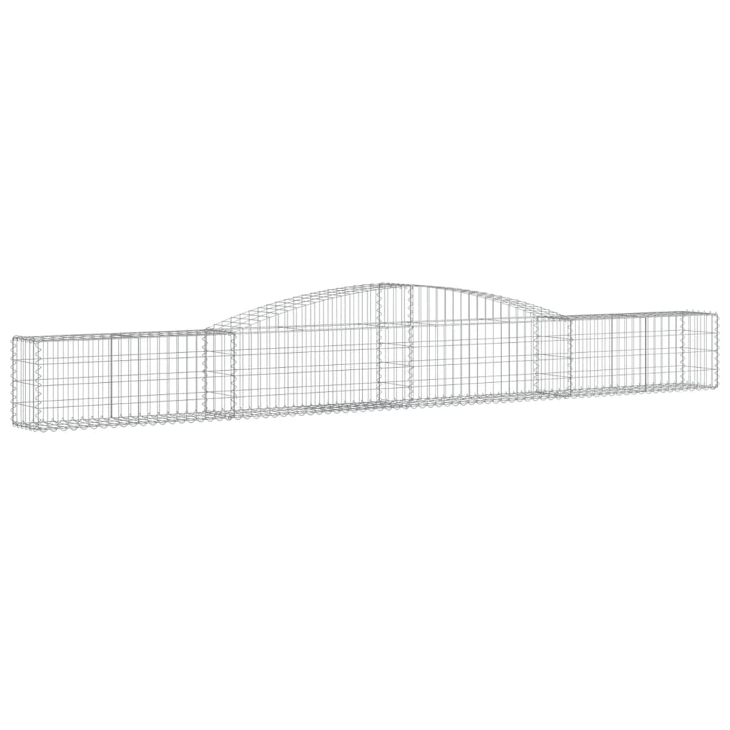 Klenutý gabionový koš 400 x 30 x 40/60 cm pozinkované železo