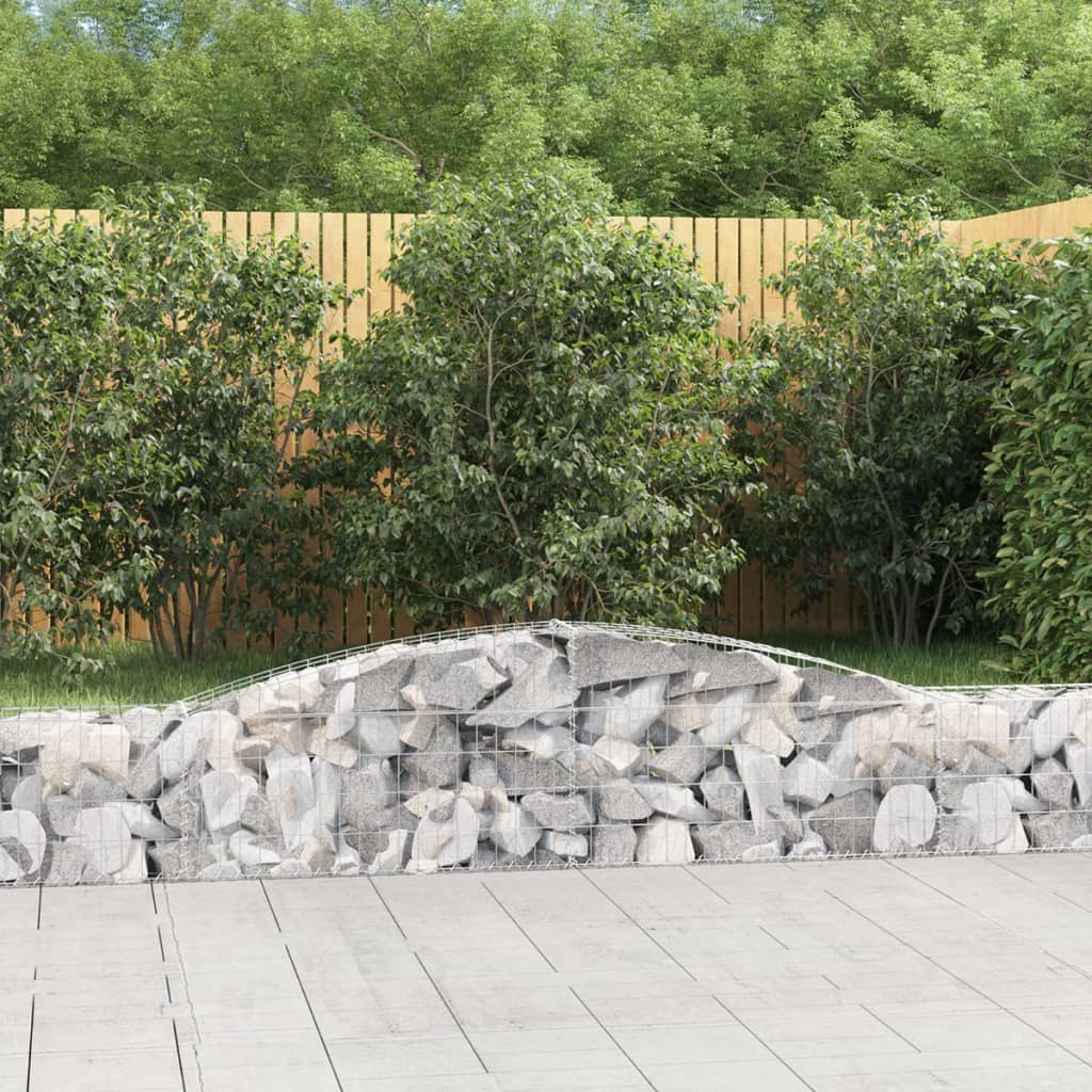 Klenutý gabionový koš 400 x 30 x 40/60 cm pozinkované železo