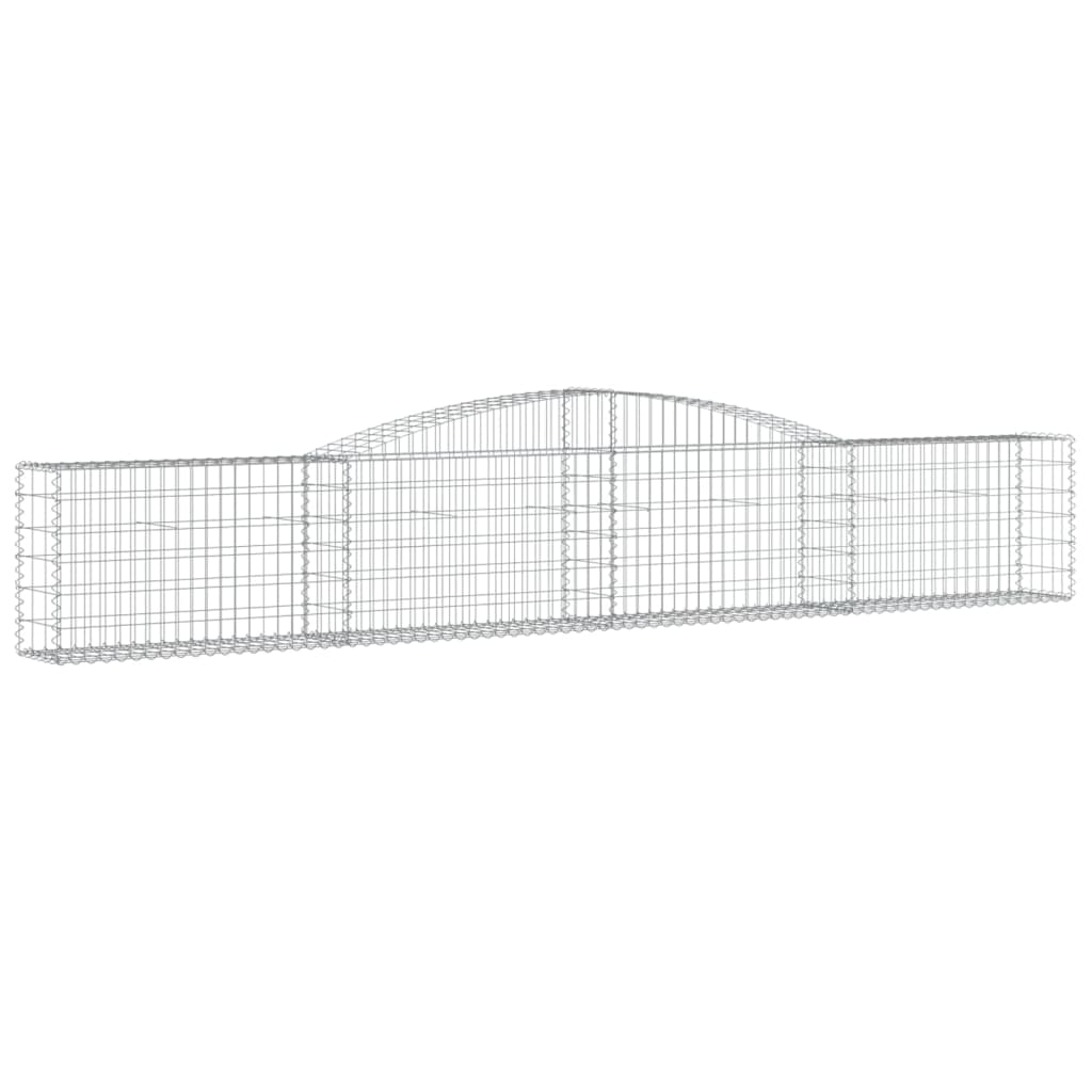 Klenutý gabionový koš 400 x 30 x 60/80 cm pozinkované železo