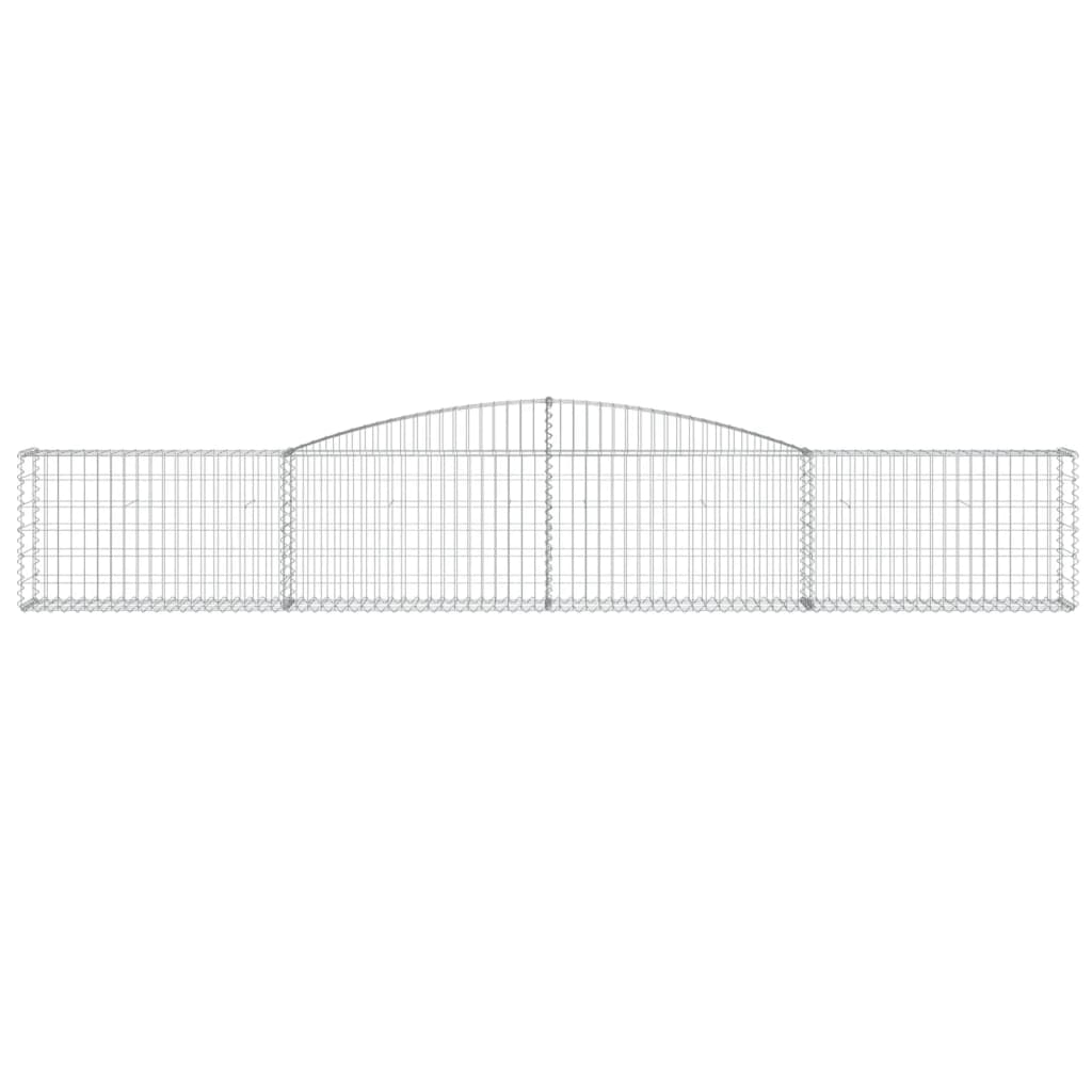 Klenutý gabionový koš 400 x 30 x 60/80 cm pozinkované železo