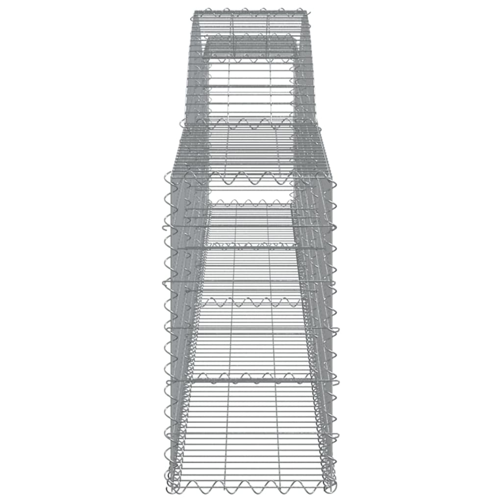 Klenutý gabionový koš 400 x 30 x 60/80 cm pozinkované železo