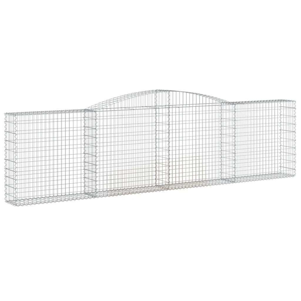 Klenutý gabionový koš 400 x 30 x 100/120 cm pozinkované železo
