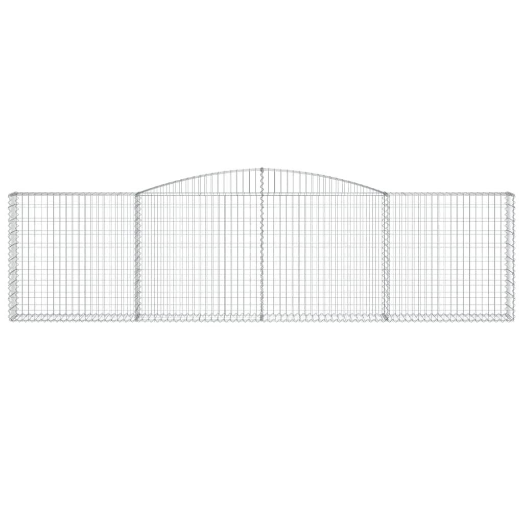 Klenutý gabionový koš 400 x 30 x 100/120 cm pozinkované železo