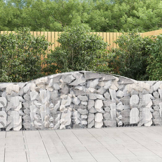 Klenutý gabionový koš 400 x 30 x 100/120 cm pozinkované železo