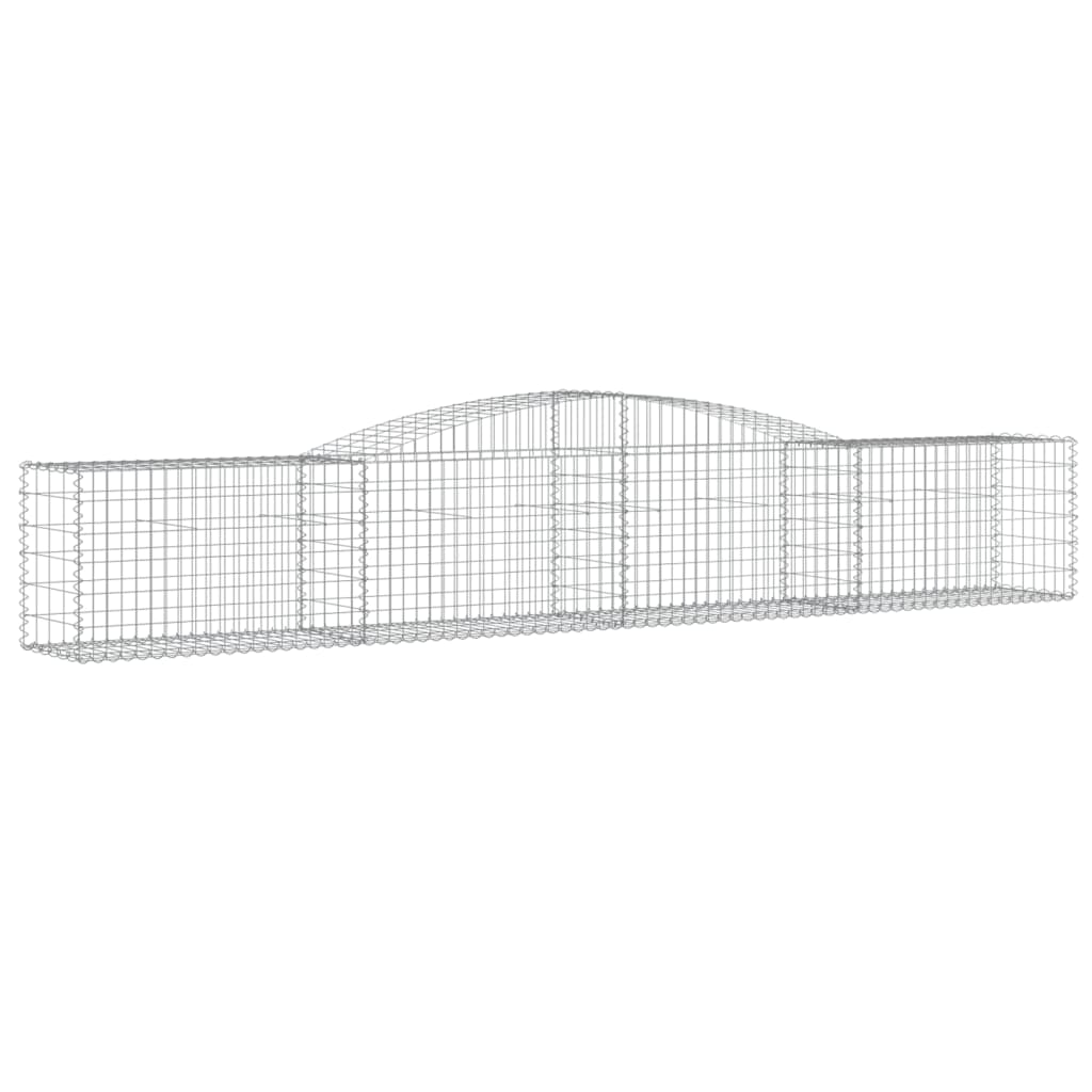 Klenutý gabionový koš 400 x 50 x 60/80 cm pozinkované železo