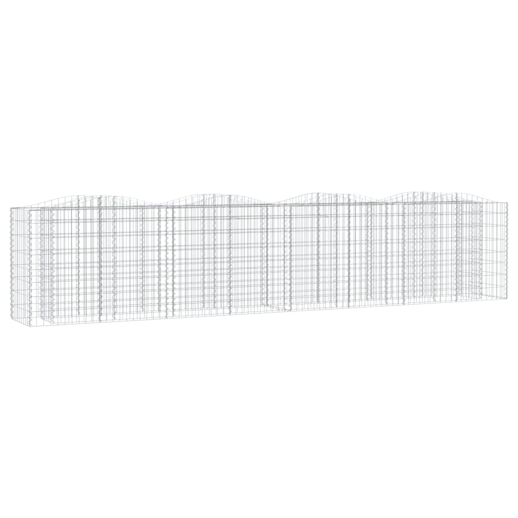 Klenutý gabion vyvýšený záhon 400x50x100 cm pozinkované železo