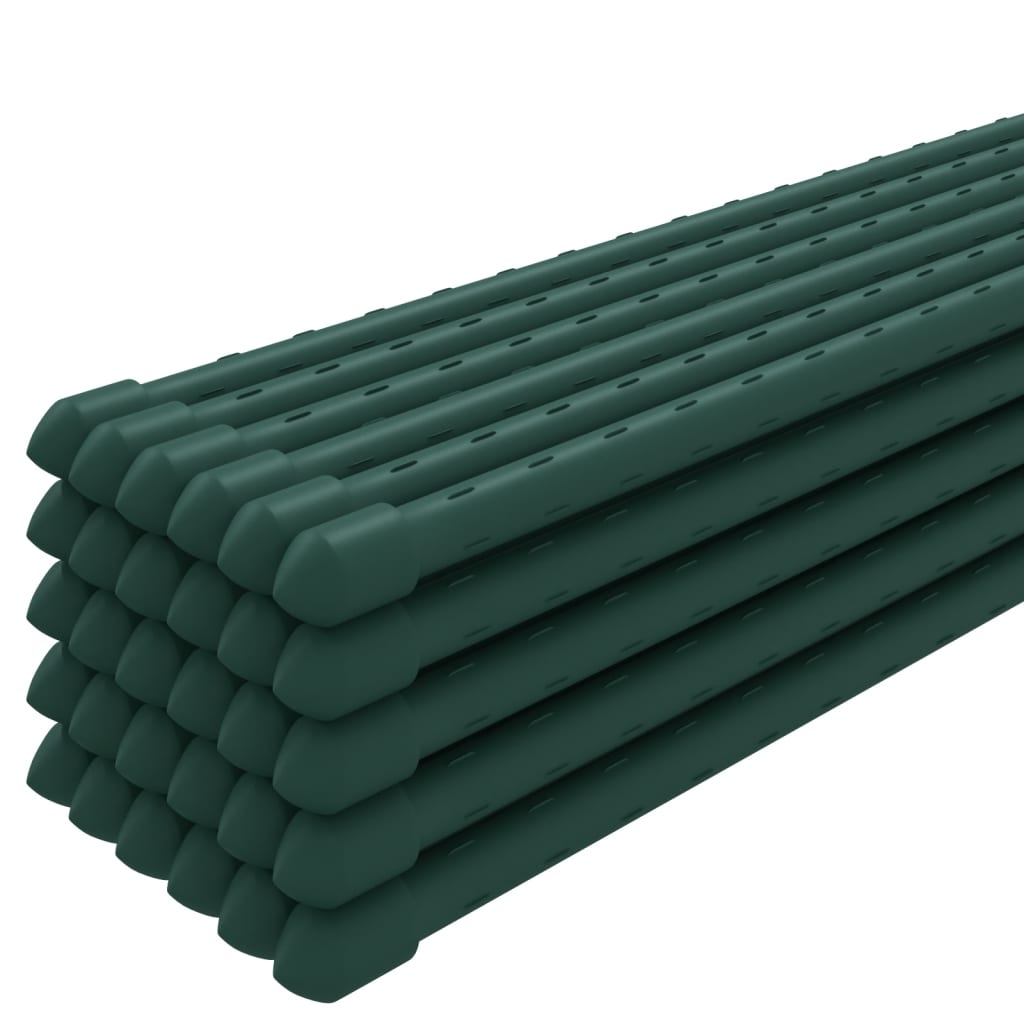 Tyčky k rostlinám 30 ks zelené 115 cm ocel