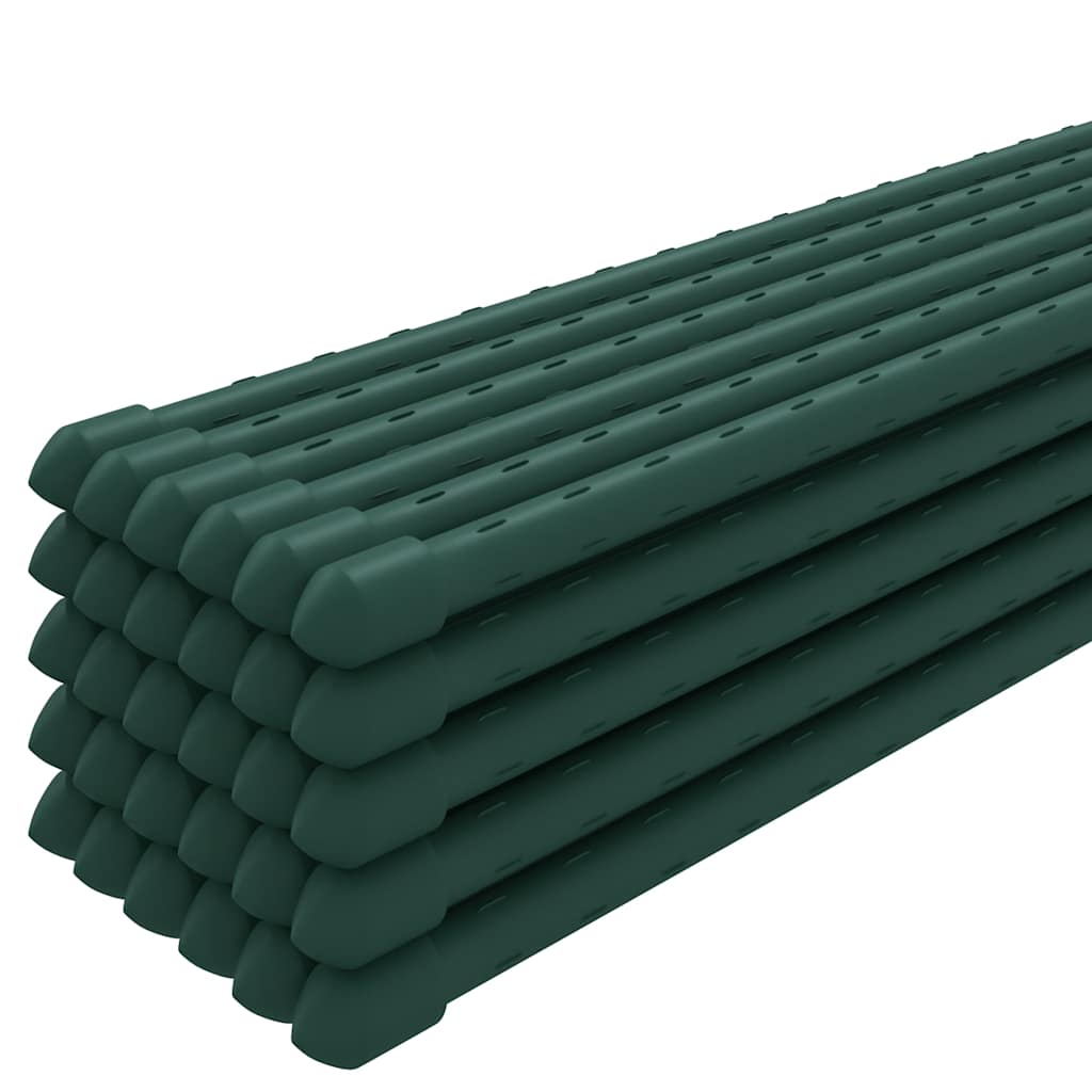 Tyčky k rostlinám 30 ks zelené 150 cm ocel