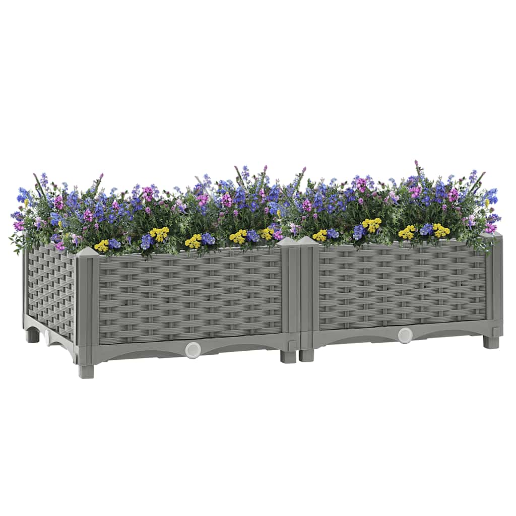 Vyvýšený záhon 80 x 40 x 23 cm polypropylen