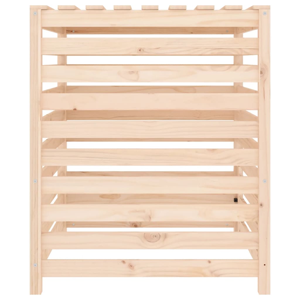 Kompostér 82,5 x 82,5 x 99,5 cm masivní borové dřevo