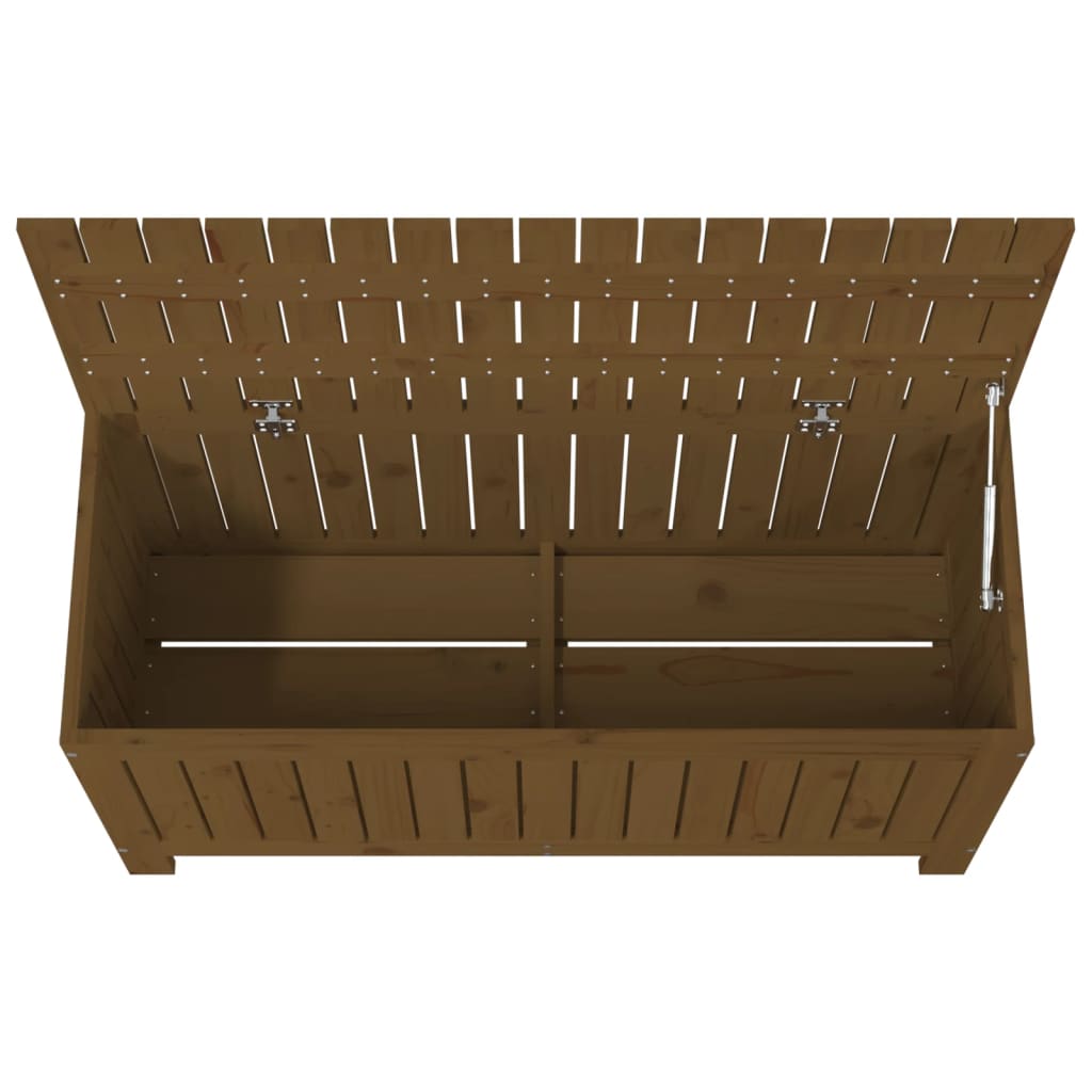 Zahradní úložný box medově hnědý 108x42,5x54cm masivní borovice