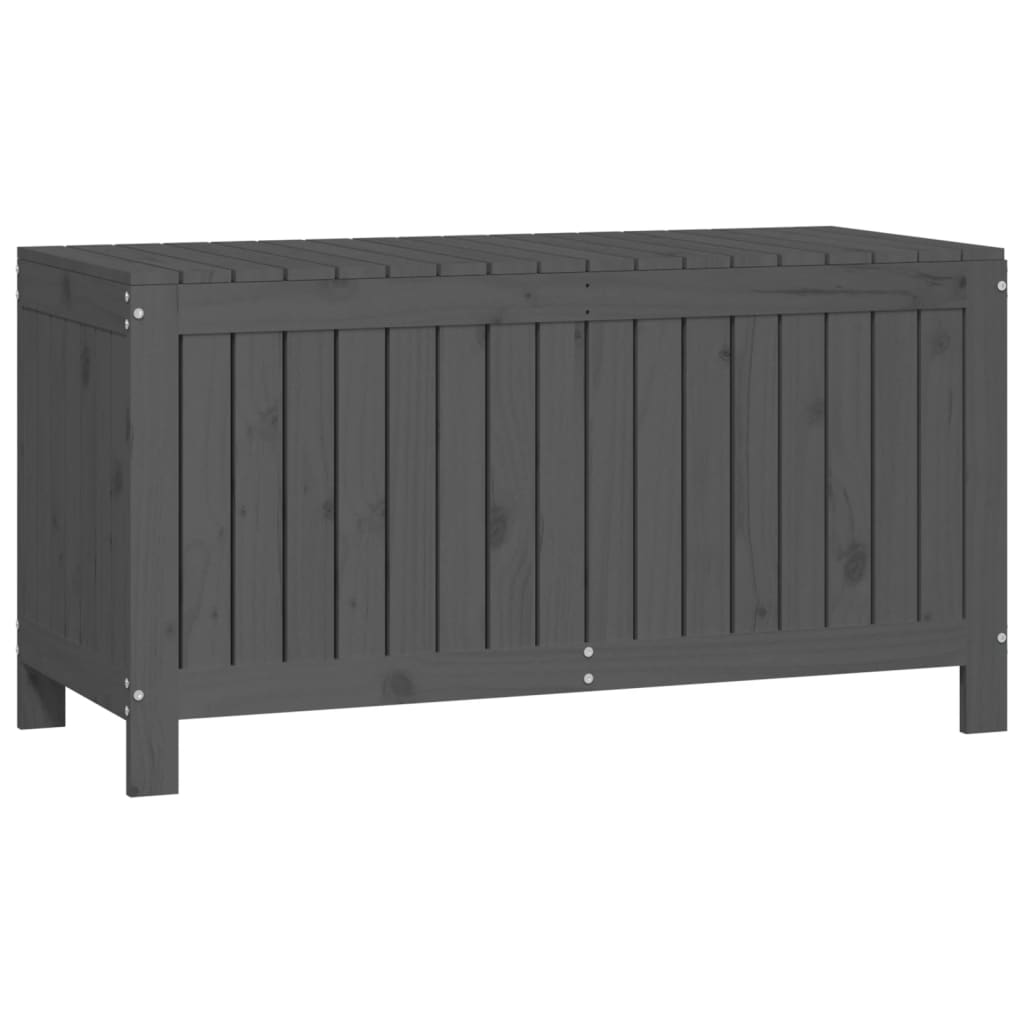 Zahradní úložný box šedý 115 x 49 x 60 cm masivní borové dřevo