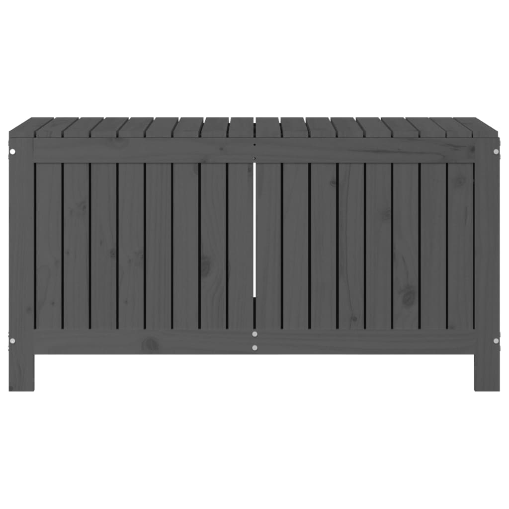 Zahradní úložný box šedý 115 x 49 x 60 cm masivní borové dřevo
