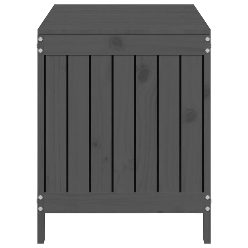 Zahradní úložný box šedý 115 x 49 x 60 cm masivní borové dřevo