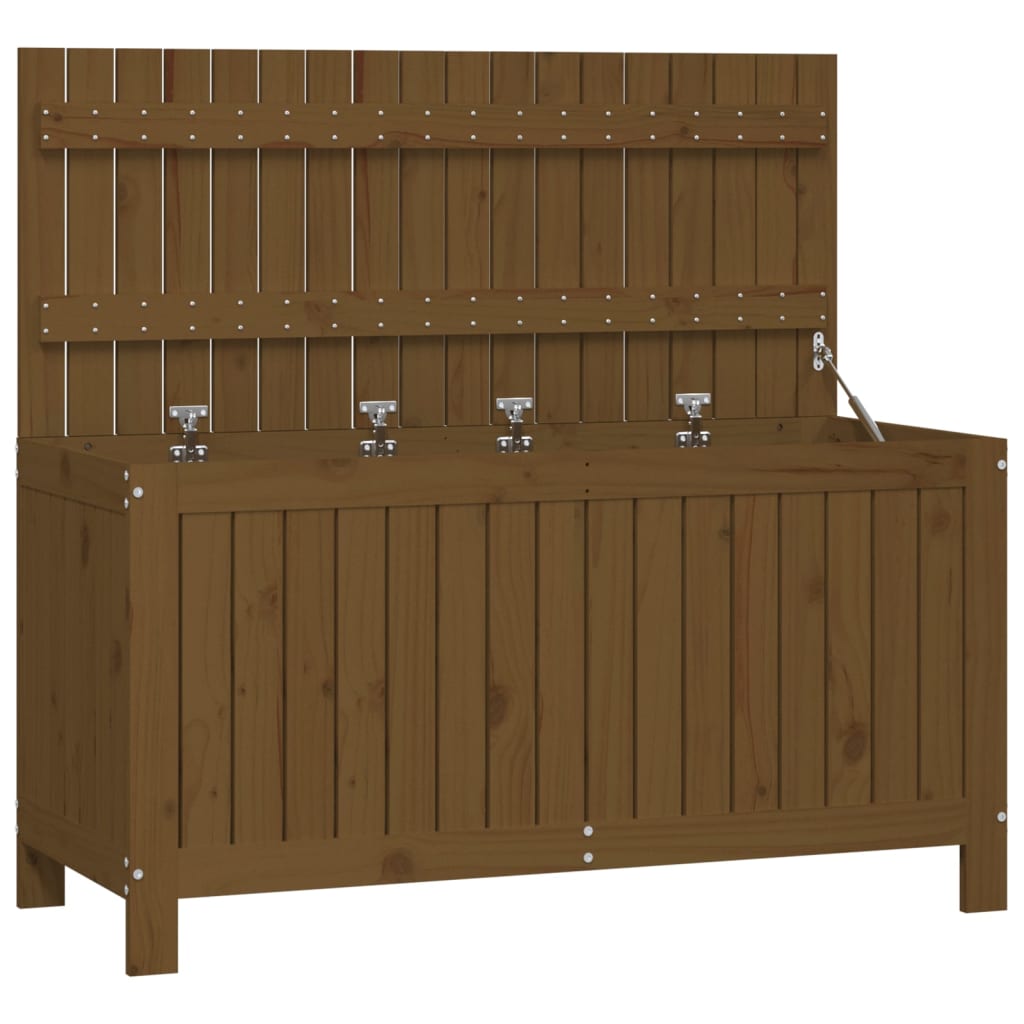 Zahradní úložný box medově hnědý 115x49x60 cm masivní borovice