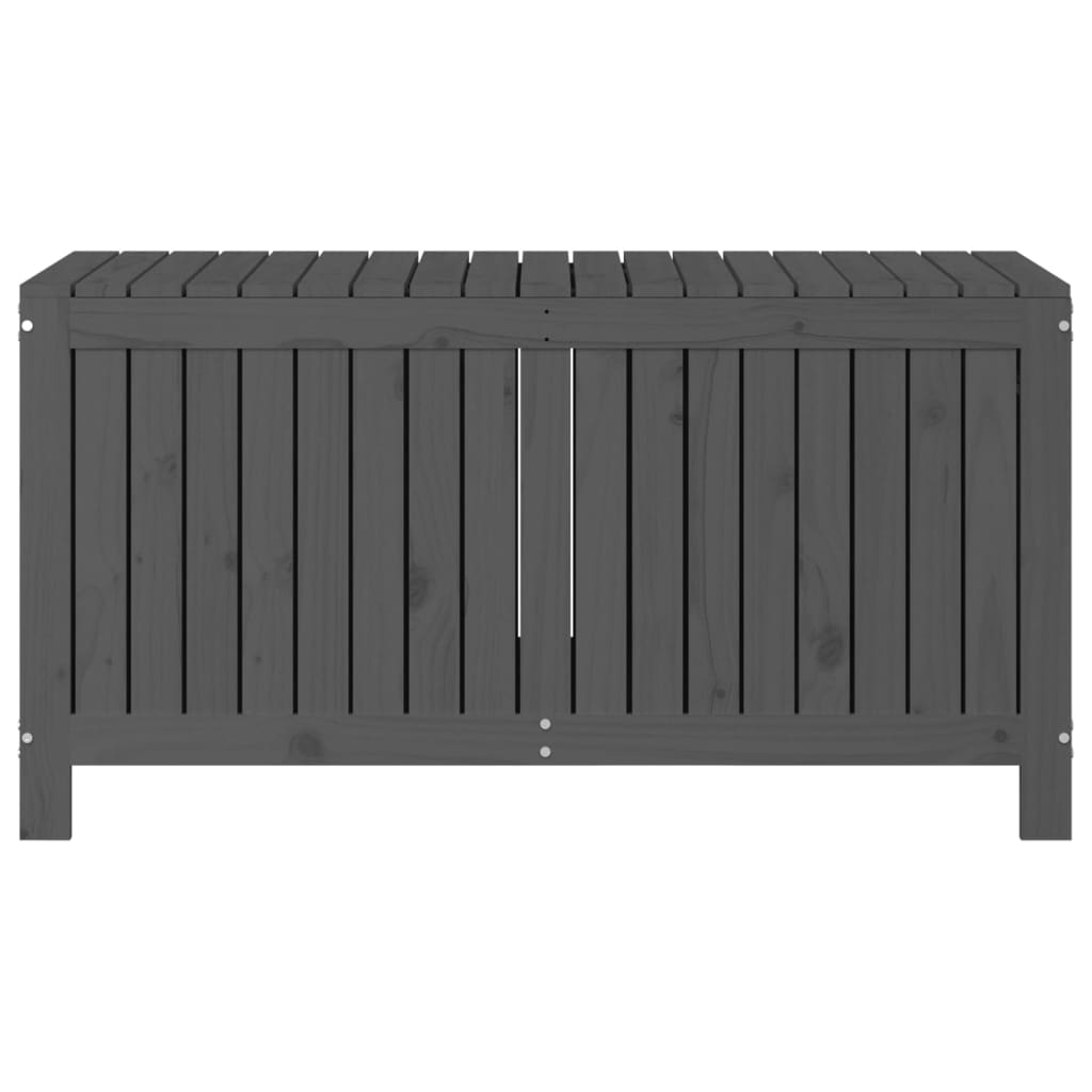 Zahradní úložný box šedý 121 x 55 x 64 cm masivní borové dřevo