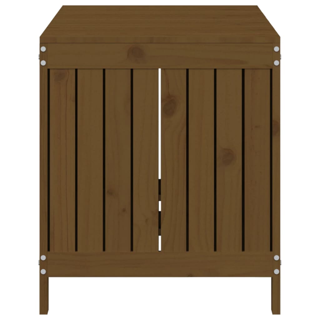 Zahradní úložný box medově hnědý 121x55x64 cm masivní borovice
