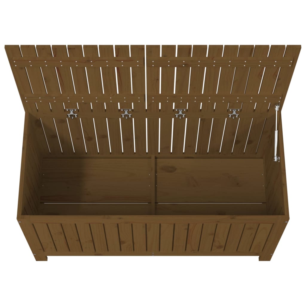 Zahradní úložný box medově hnědý 121x55x64 cm masivní borovice