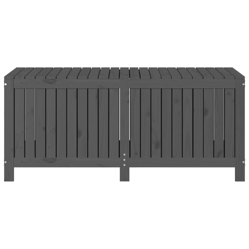 Zahradní úložný box šedý 147 x 68 x 64 cm masivní borové dřevo