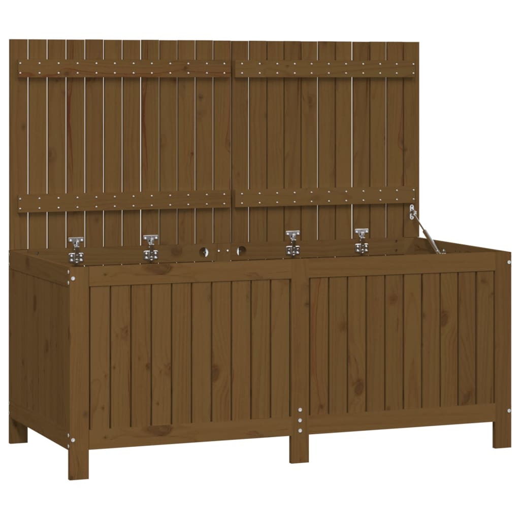 Zahradní úložný box medově hnědý 147x68x64 cm masivní borovice