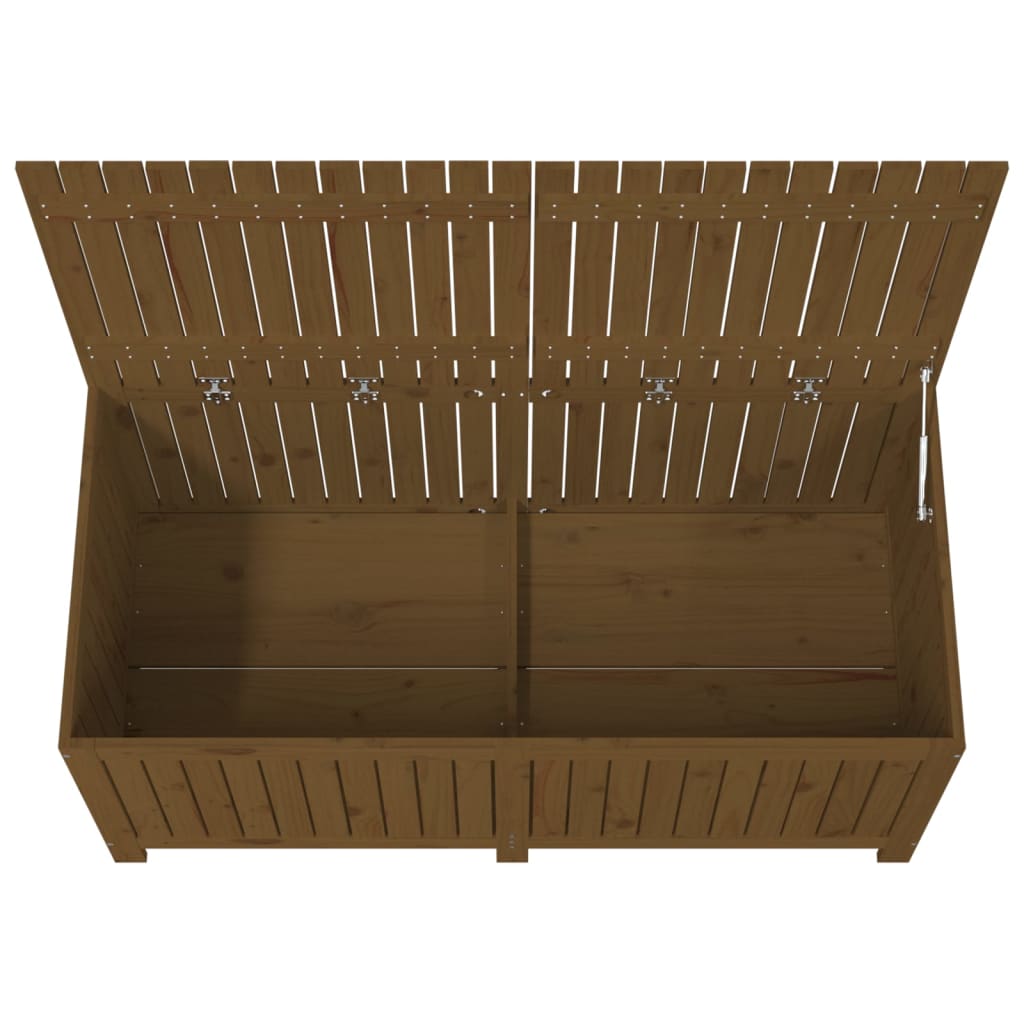 Zahradní úložný box medově hnědý 147x68x64 cm masivní borovice