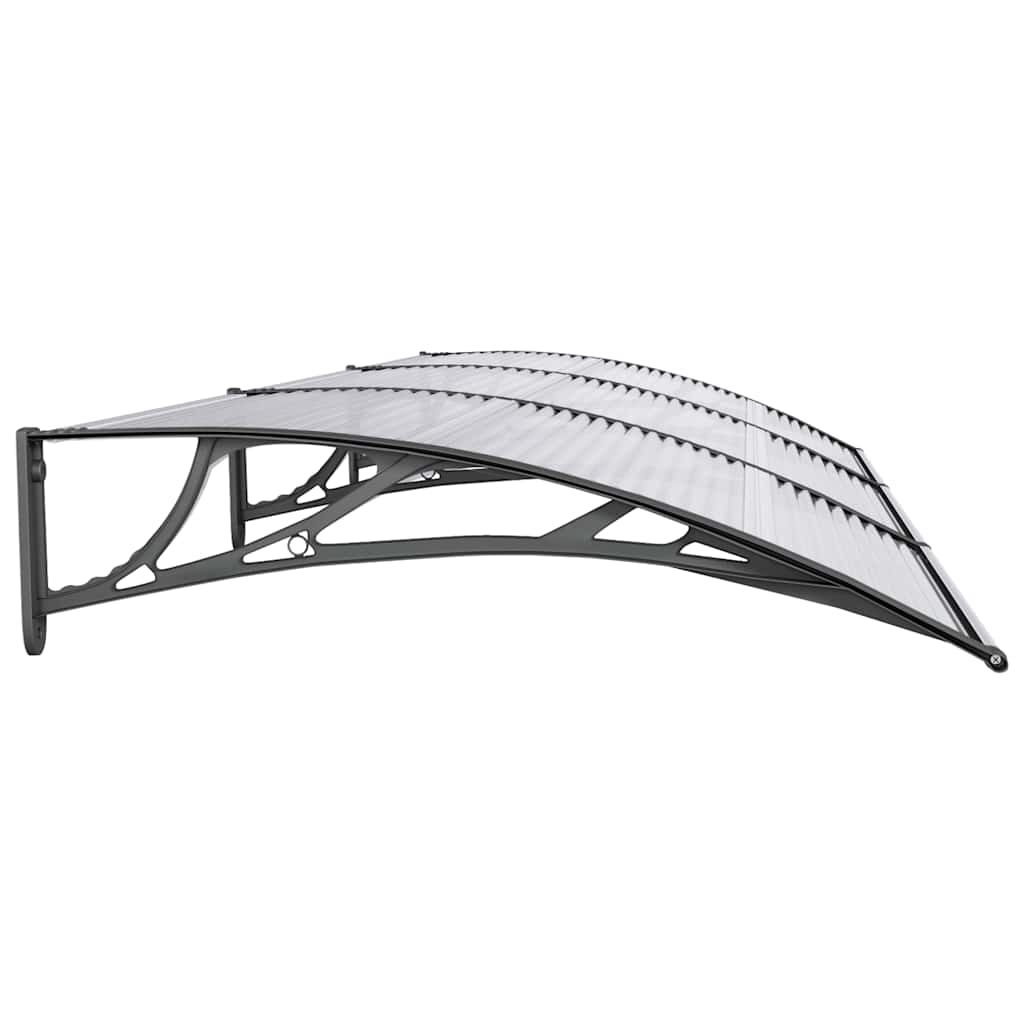 Vchodová stříška černá 300 x 100 cm polykarbonát