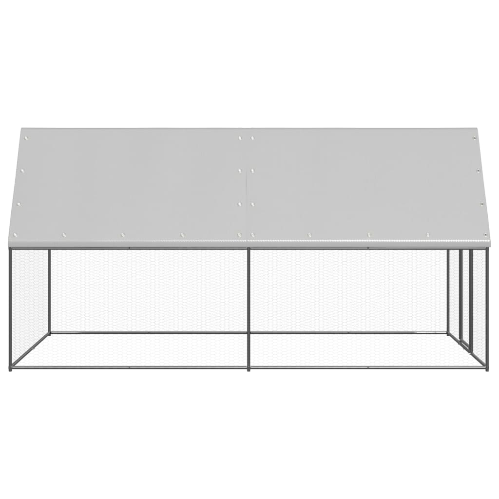 Venkovní klec pro kuřata 2x4x2 m pozinkovaná ocel