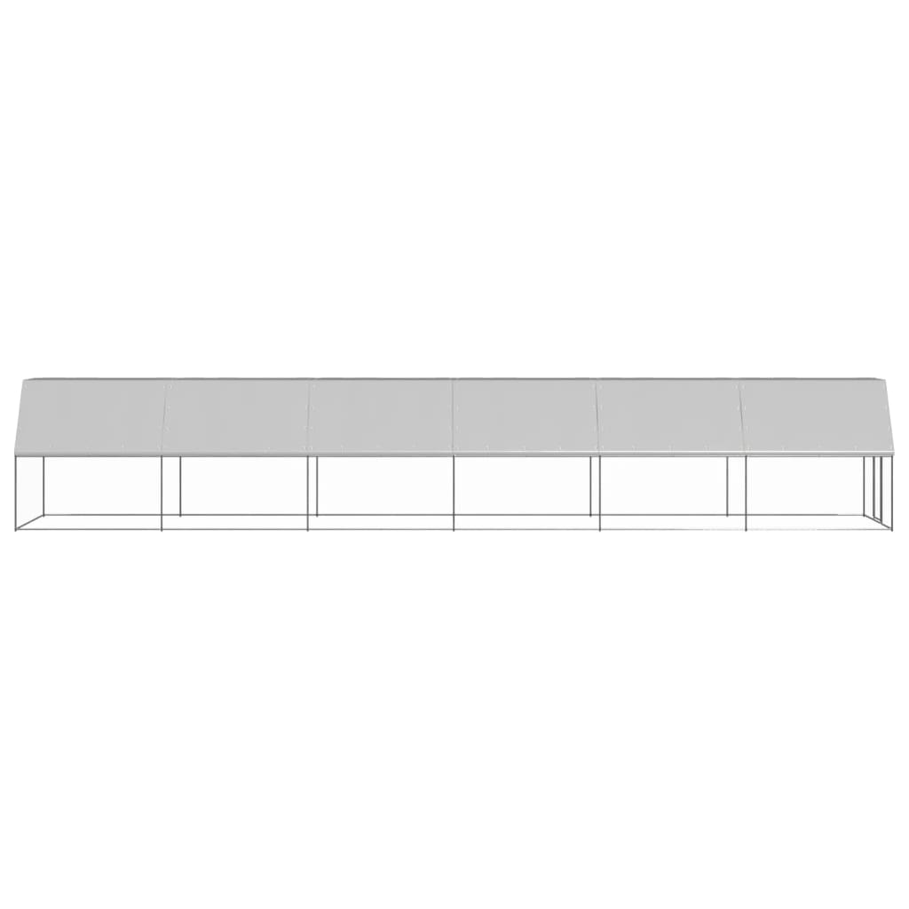 Venkovní klec pro kuřata 2x12x2 m pozinkovaná ocel