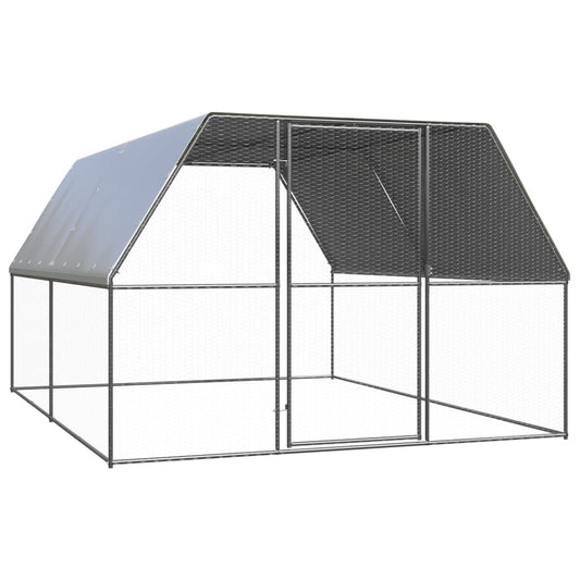 Venkovní klec pro kuřata 3x4x2 m pozinkovaná ocel