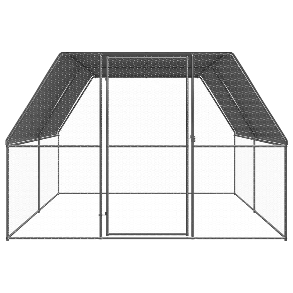 Venkovní klec pro kuřata 3x4x2 m pozinkovaná ocel
