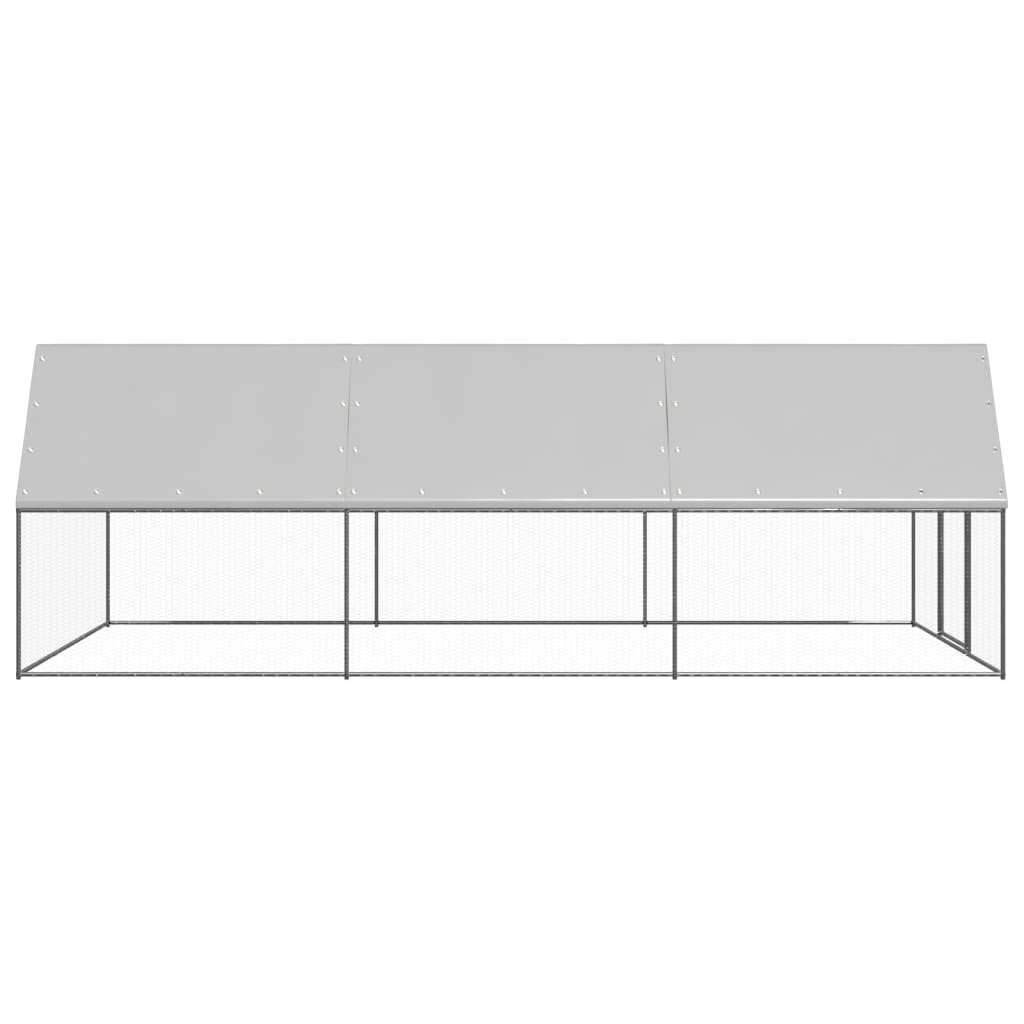 Venkovní klec pro kuřata 3x6x2 m pozinkovaná ocel