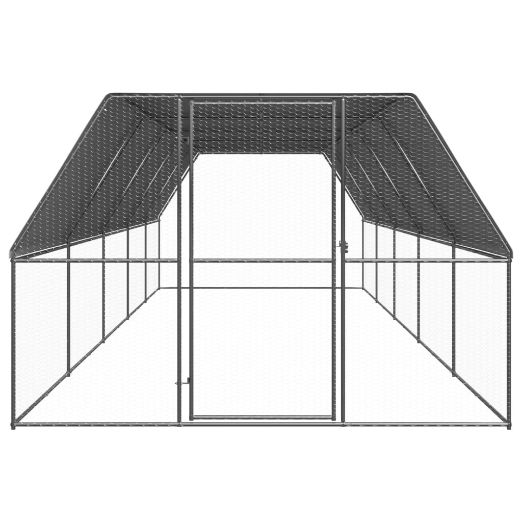 Venkovní klec pro kuřata 3x10x2 m pozinkovaná ocel