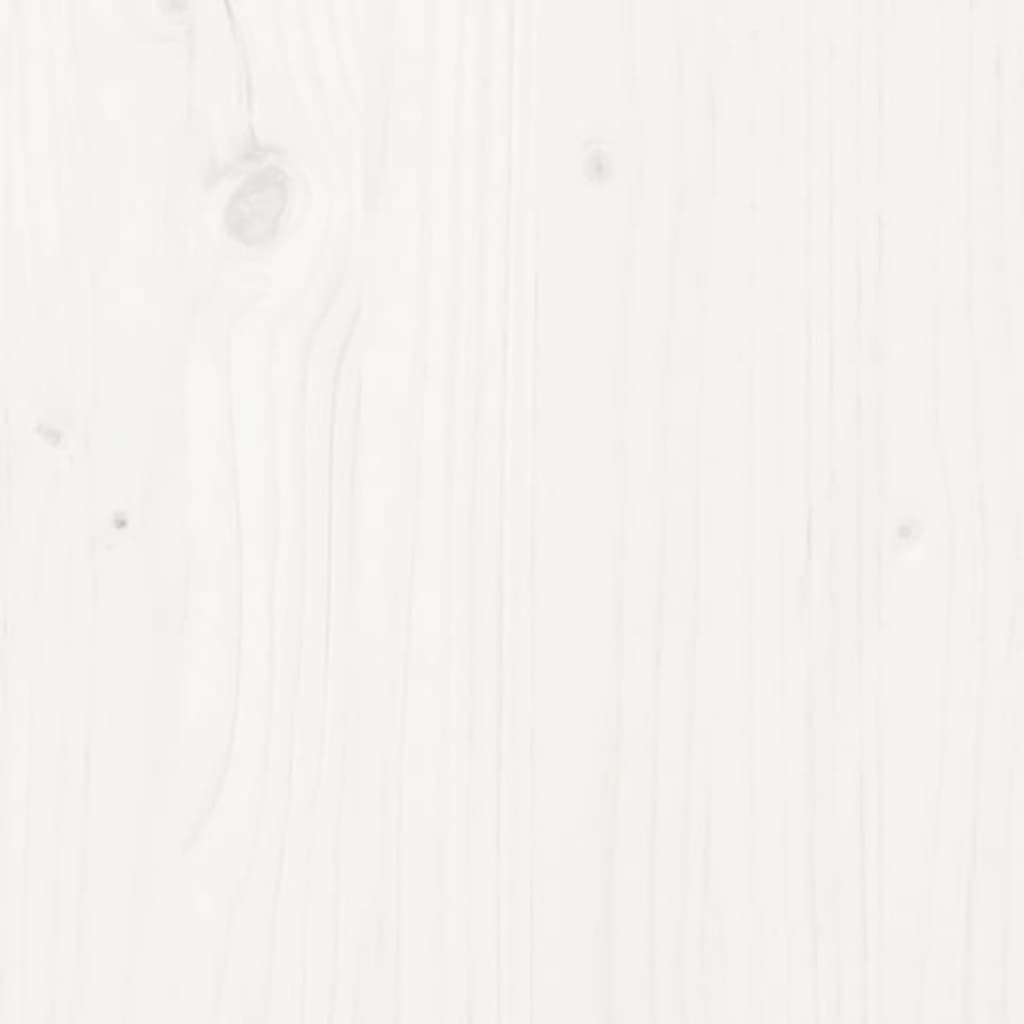 Zahradní box bílý 101 x 50,5 x 46,5 cm masivní borové dřevo