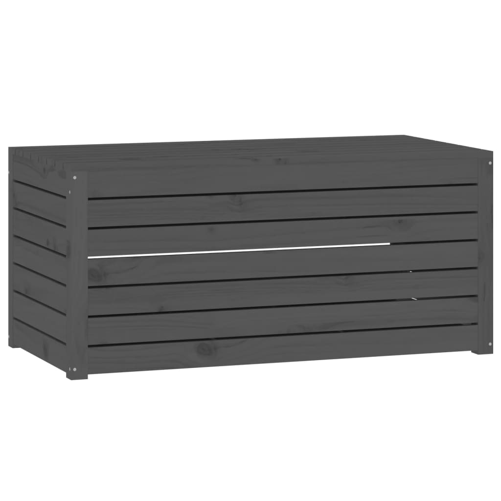 Zahradní box šedý 101 x 50,5 x 46,5 cm masivní borové dřevo