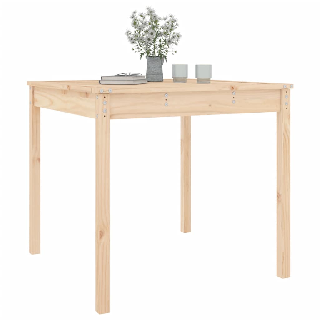 Zahradní stůl 82,5 x 82,5 x 76 cm masivní borové dřevo