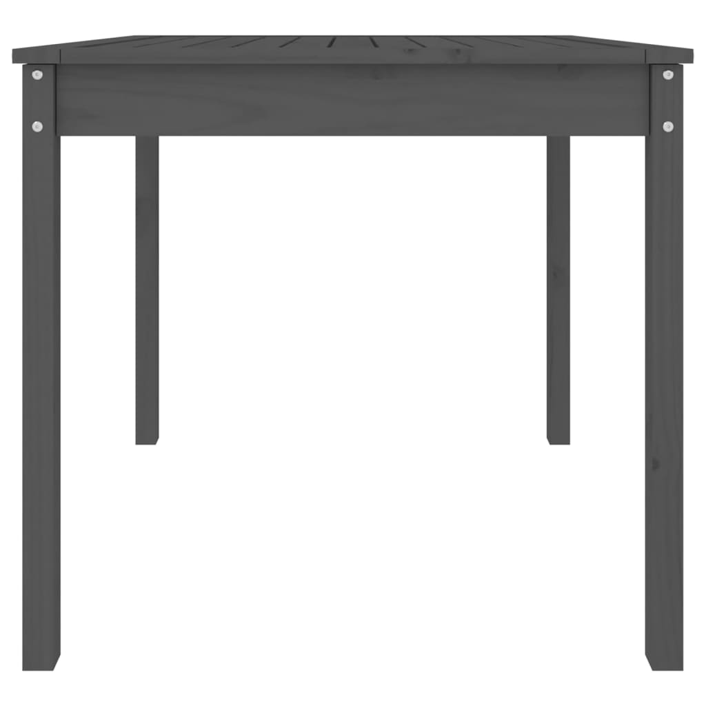 Zahradní stůl šedý 82,5 x 82,5 x 76 cm masivní borové dřevo