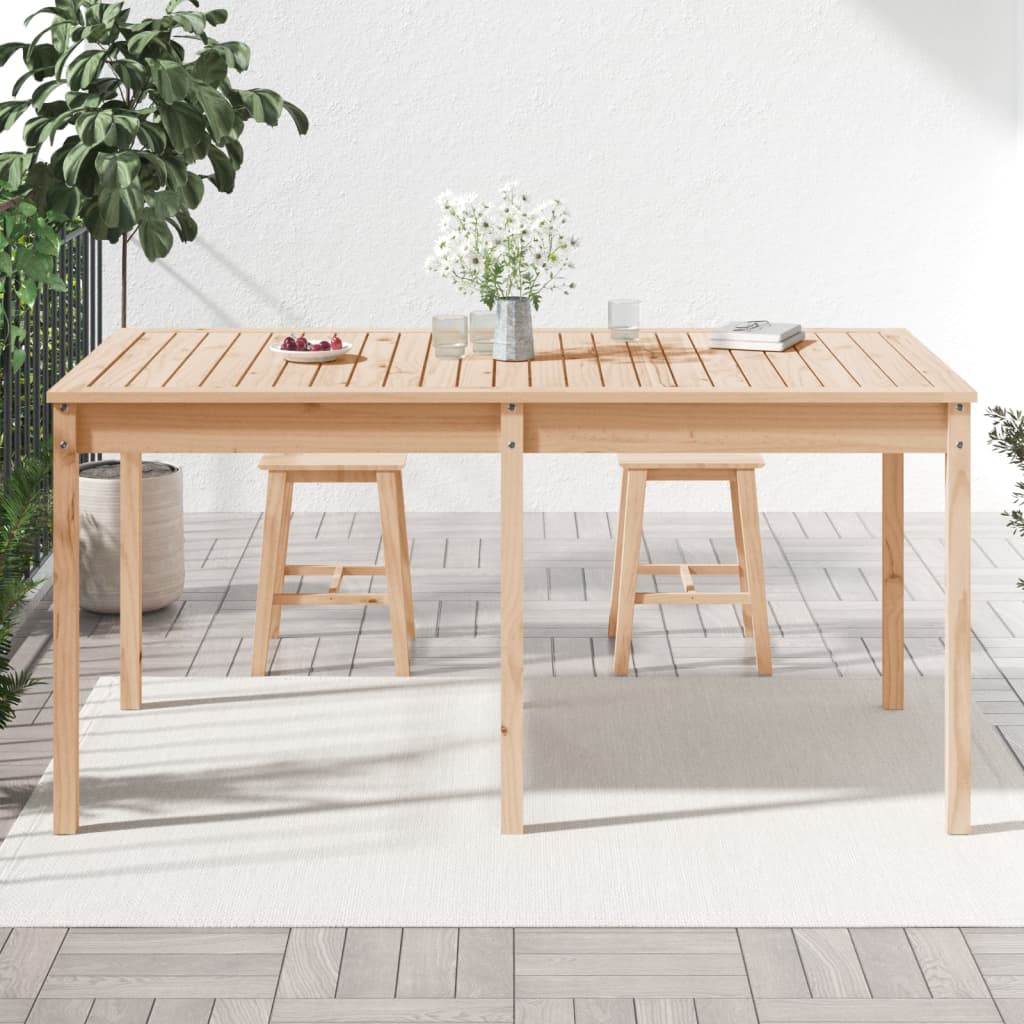 Zahradní stůl 159,5 x 82,5 x 76 cm masivní borové dřevo