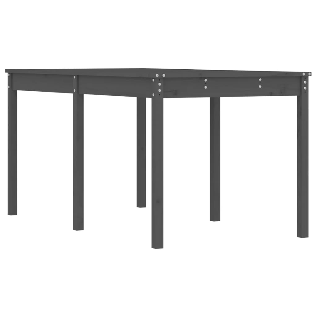 Zahradní stůl šedý 159,5 x 82,5 x 76 cm masivní borové dřevo