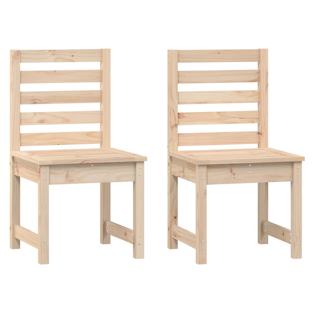Zahradní židle 2 ks 50x48x91,5 cm masivní borové dřevo