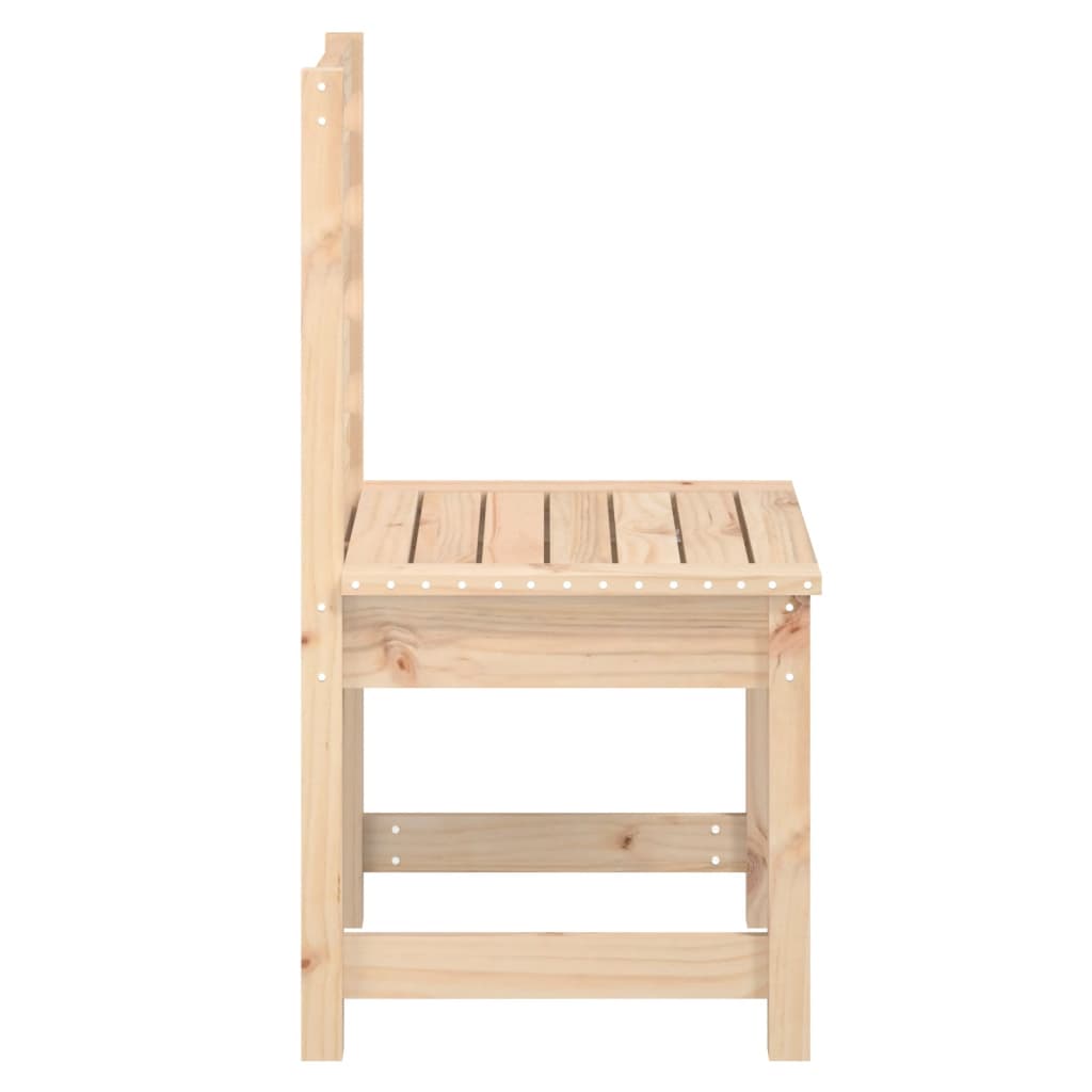 Zahradní židle 2 ks 50x48x91,5 cm masivní borové dřevo